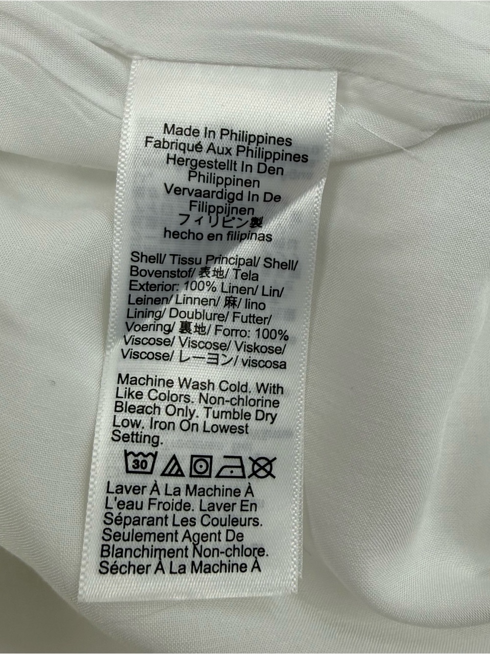 J. Crew Essential Wide Leg Linen Pants White Size 6 High Rise Summer Resort - Picture 14 of 16